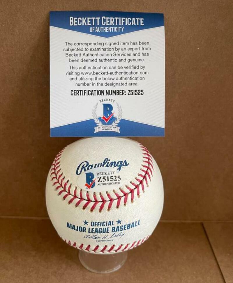 ALAY SOLER NEW YORK METS/CUBS SIGNED AUTO M.L. BASEBALL BECKETT Z51525