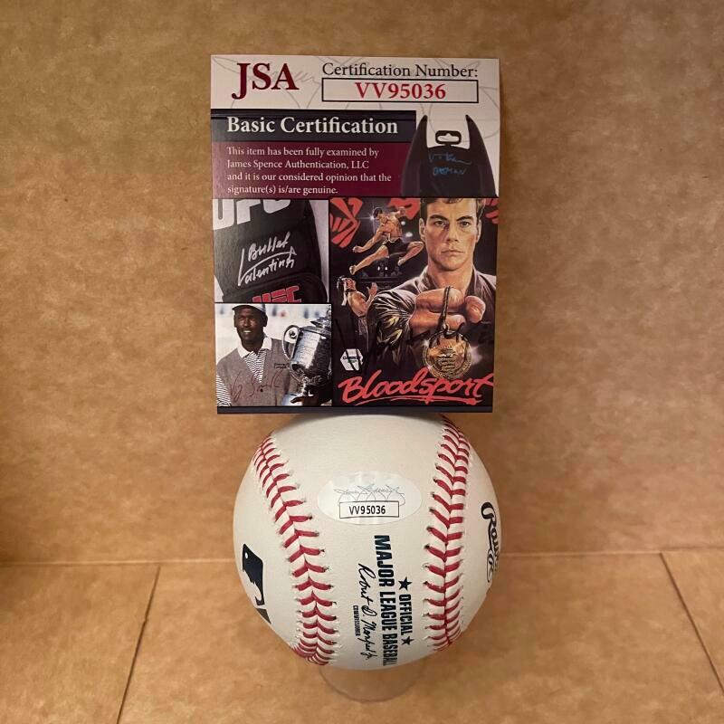 KEITH HERNANDEZ MLB DEBUT 8/30/74 SIGNED AUTOGRAPHED ML BASEBALL JSA VV95036