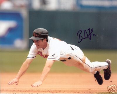BRANDON FAHEY BALTIMORE ORIOLES SIGNED 8X10 PHOTO