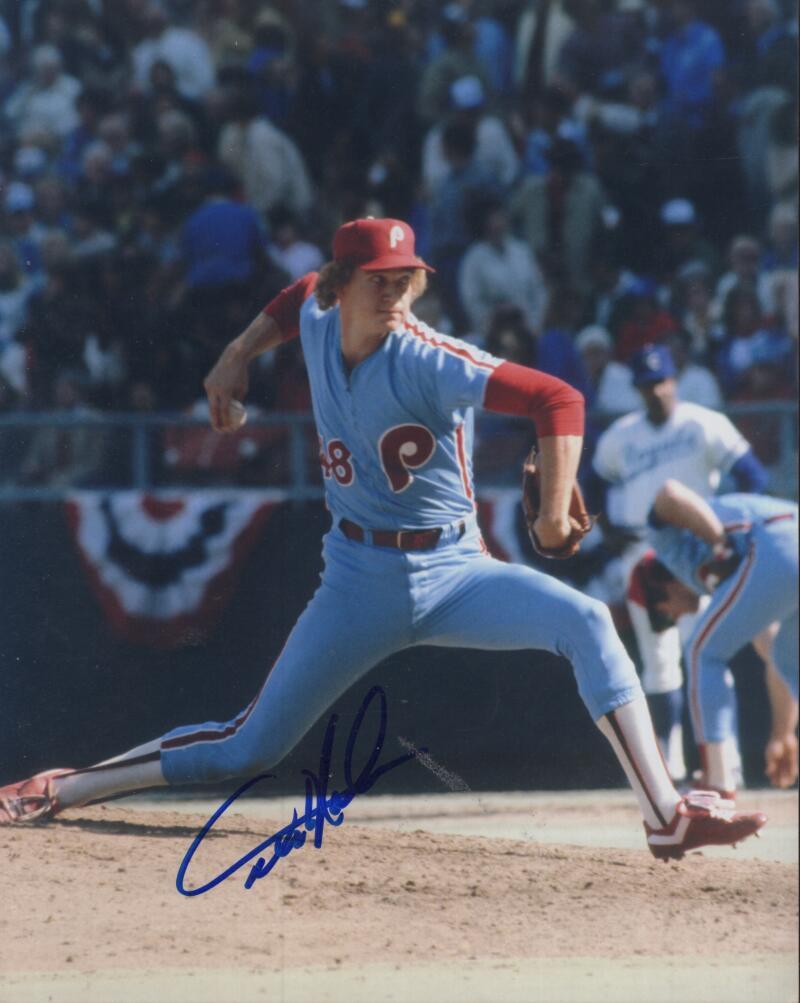 DICKIE NOLES PHILADELPHIA PHILLIES SIGNED AUTOGRAPHED 8X10 PHOTO W/ COA