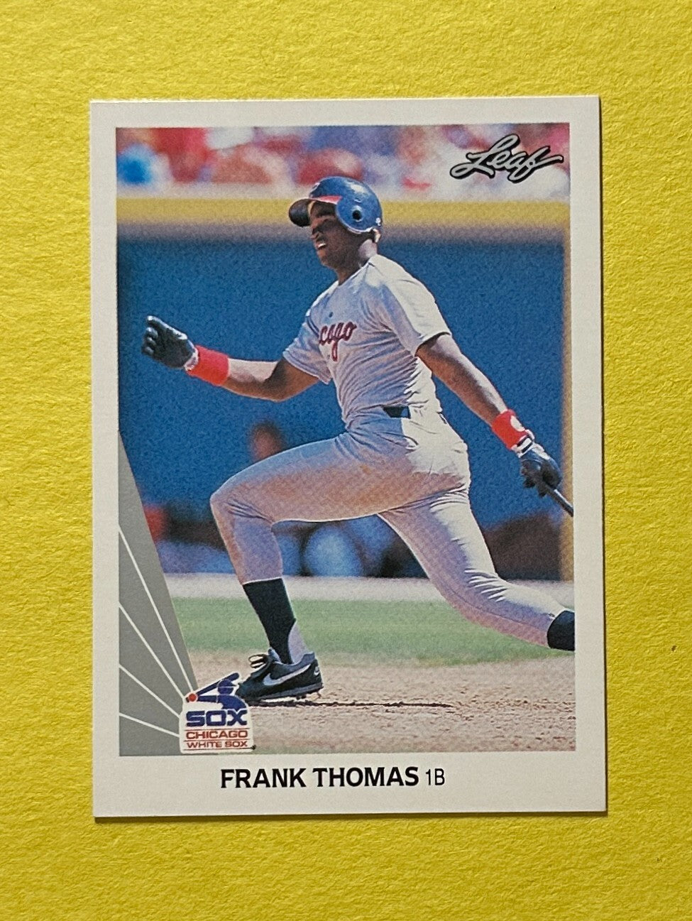 1990 LEAF FRANK THOMAS #300 WHITE SOX ROOKIE CARD HOF