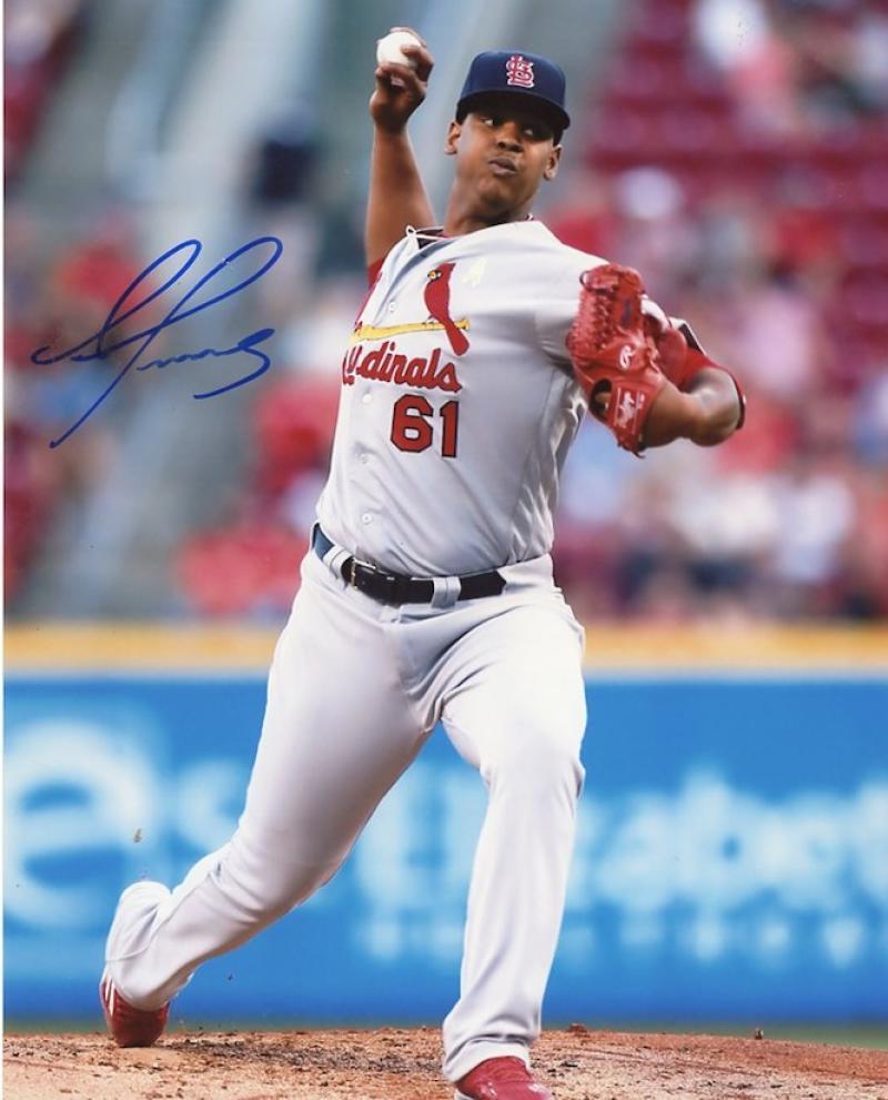 ALEX REYES ST. LOUIS CARDINALS SIGNED AUTOGRAPHED 8X10 PHOTO
