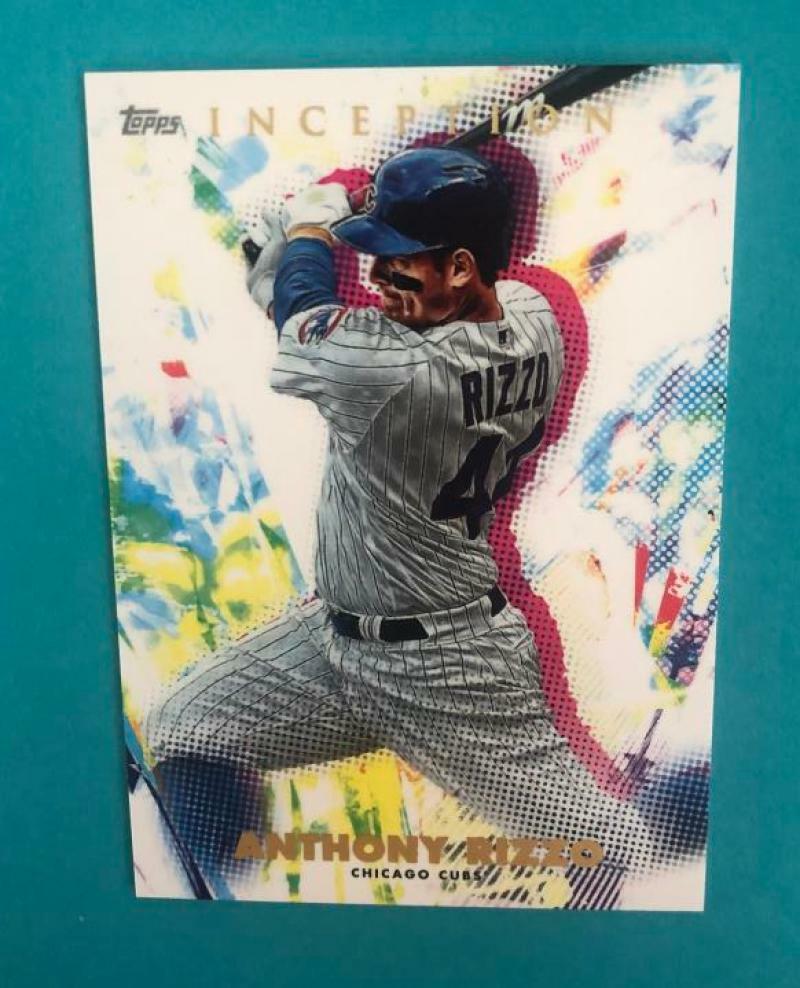 2020 TOPPS INCEPTION ANTHONY RIZZO CUBS BASE CARD #75