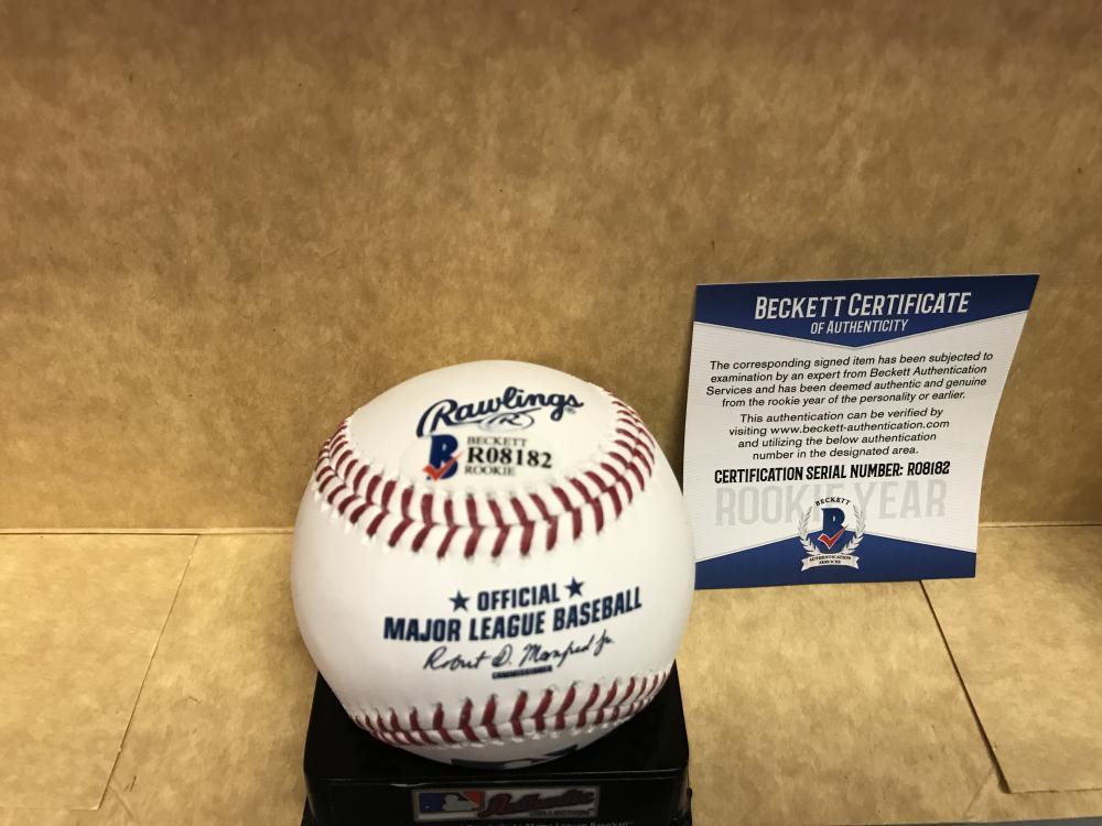 BRENT HONEYWELL TAMPA BAY RAYS ROOKIE BALL M.L. SIGNED BECKETT AUTH. R08182