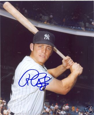 RON BLOMBERG NEW YORK YANKEES SIGNED 8X10 PHOTO W/COA