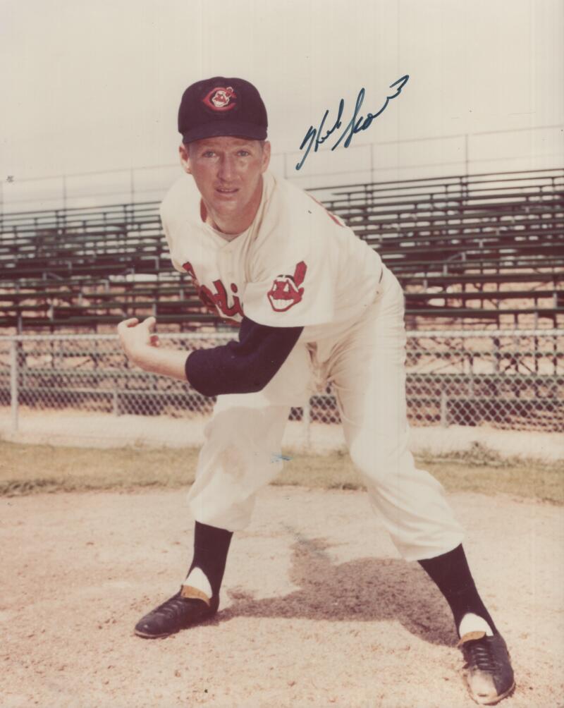 HERB SCORE INDIANS SIGNED AUTOGRAPHED 8X10 PHOTO W/ COA
