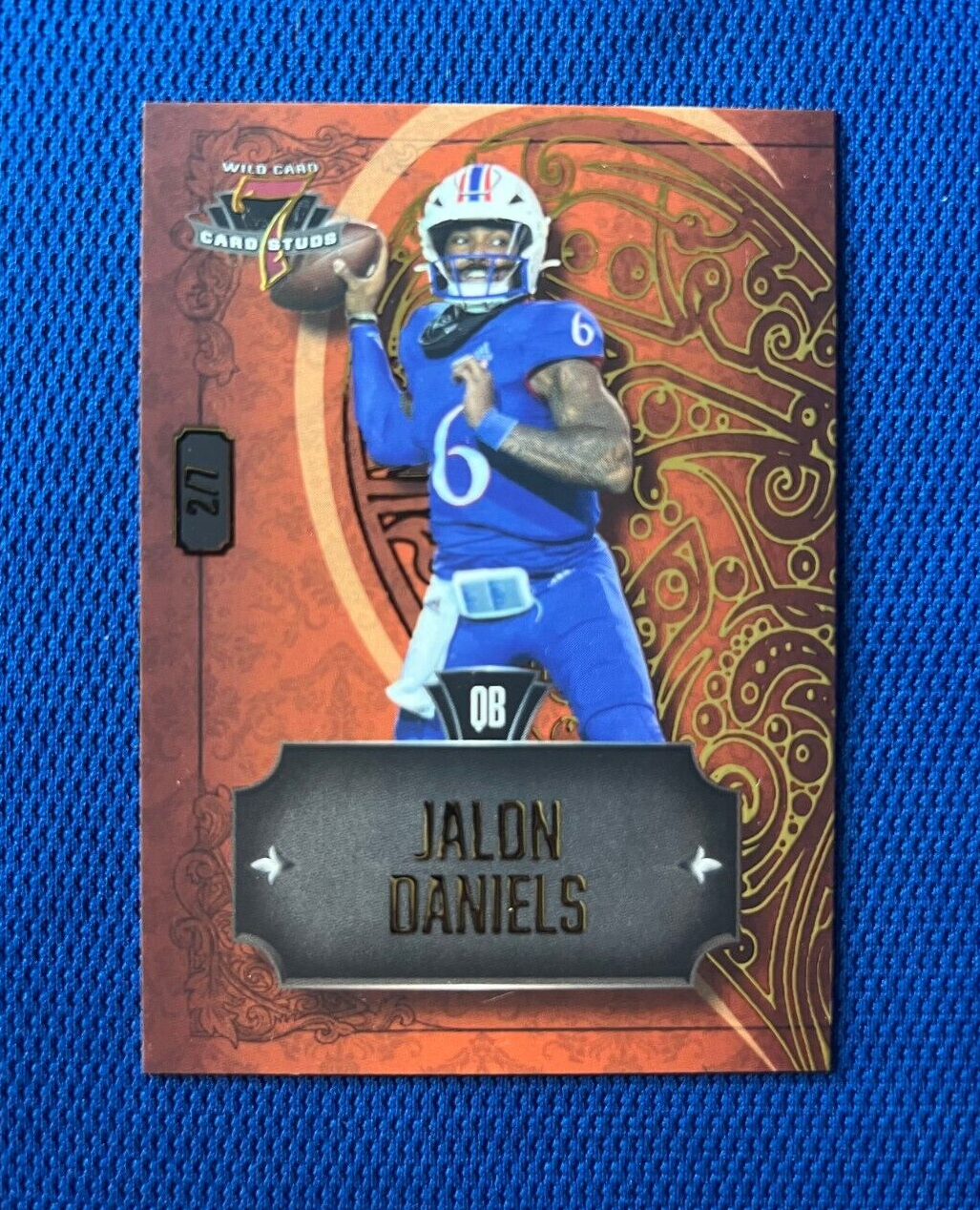 2023 WILD CARD JALON DANIELS COMMANDERS RC RROKIE CARD 2/7 #7CHR-30