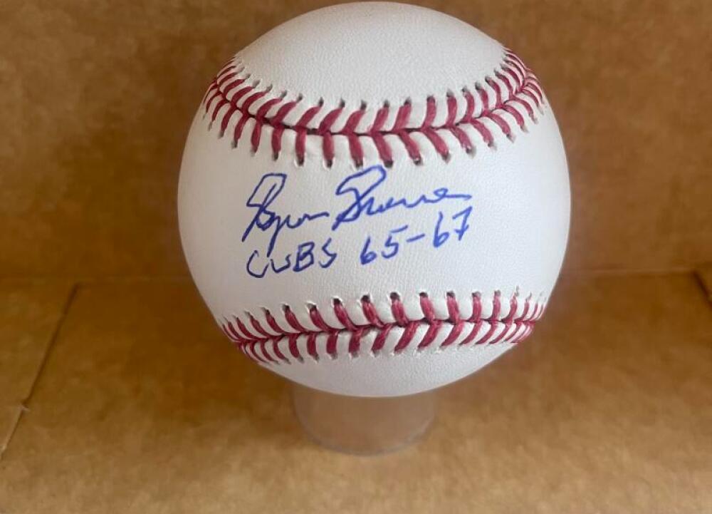 BYRONE BROWNE 65-72 CUBS SIGNED AUTO M.L. BASEBALL BECKETT AUTH