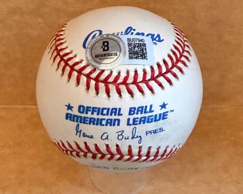 JACK FISHER WILLIAMS #521 DATED SIGNED AUTOGRAPHED A.L. BASEBALL BECKETT AUTH