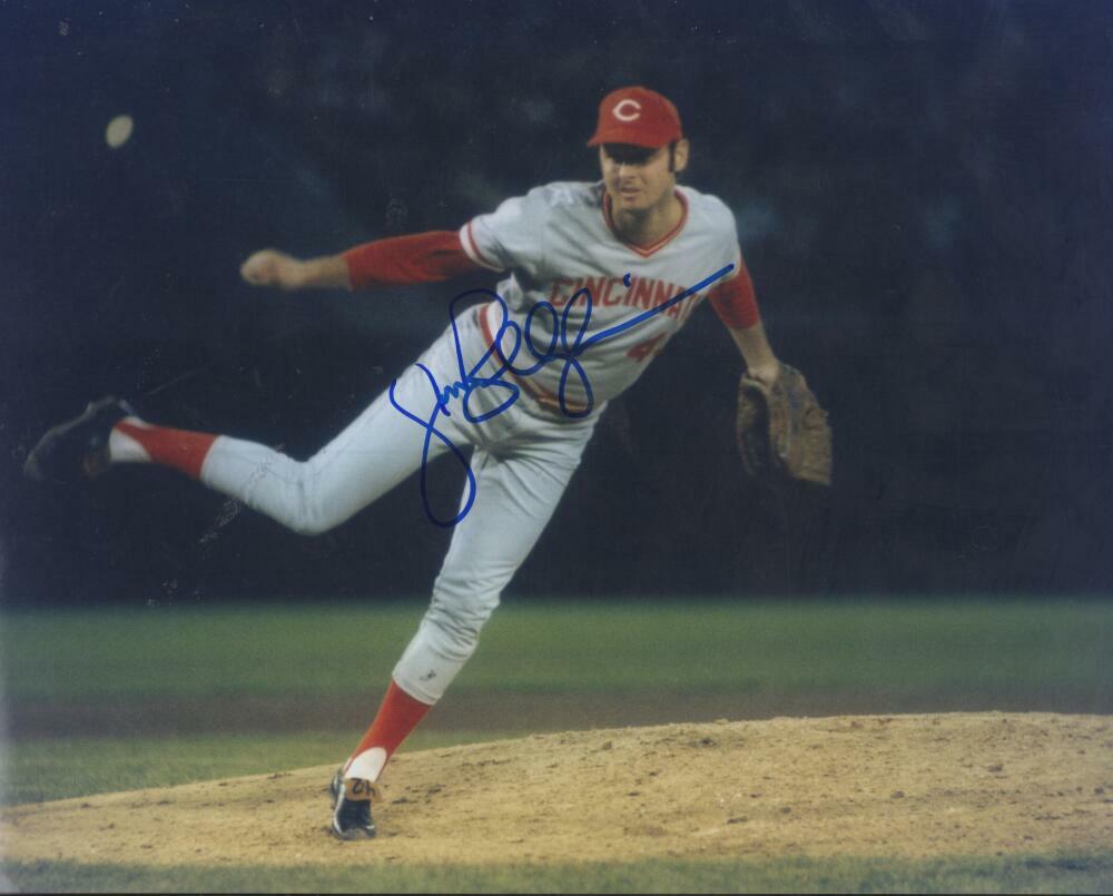 JACK BILLINGHAM CINCINNATI REDS SIGNED AUTOGRAPHED 8X10 PHOTO W/ COA