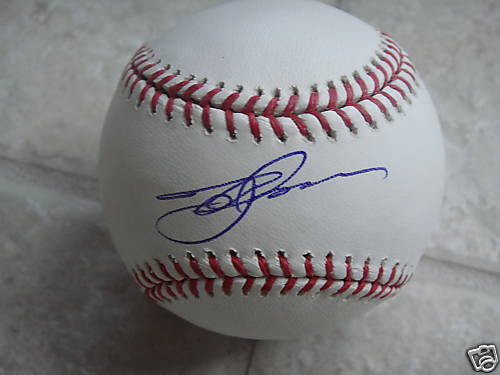 JOSH ANDERSON DETROIT TIGERS OFFICIAL SIGNED ML BALL