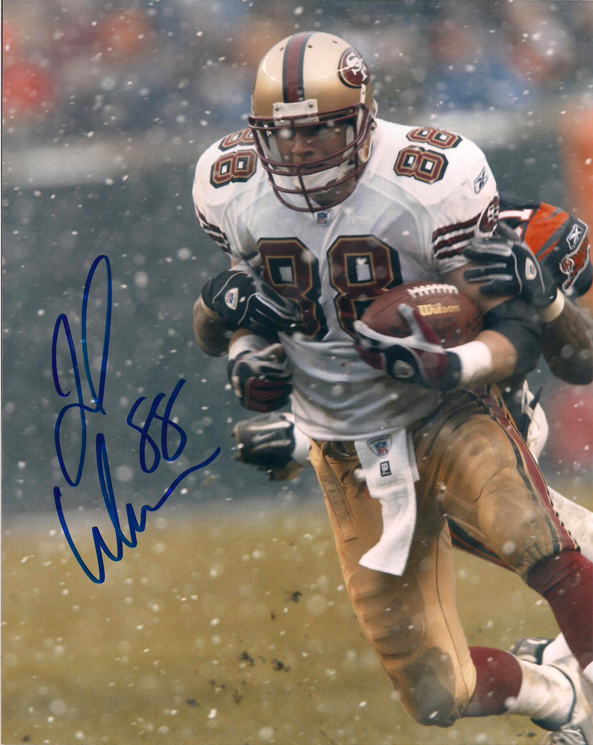 JED WEAVER SAN FRANCISCO 49'ERS AUTOGRAPHED SIGNED 8X10 PHOTO W/COA
