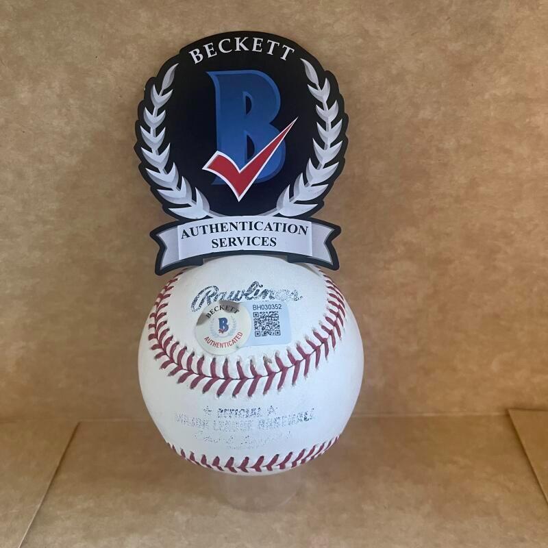 JERRY WALKER 59 ALL-STAR SIGNED AUTO M.L. BASEBALL BAS AUTHENTICATED