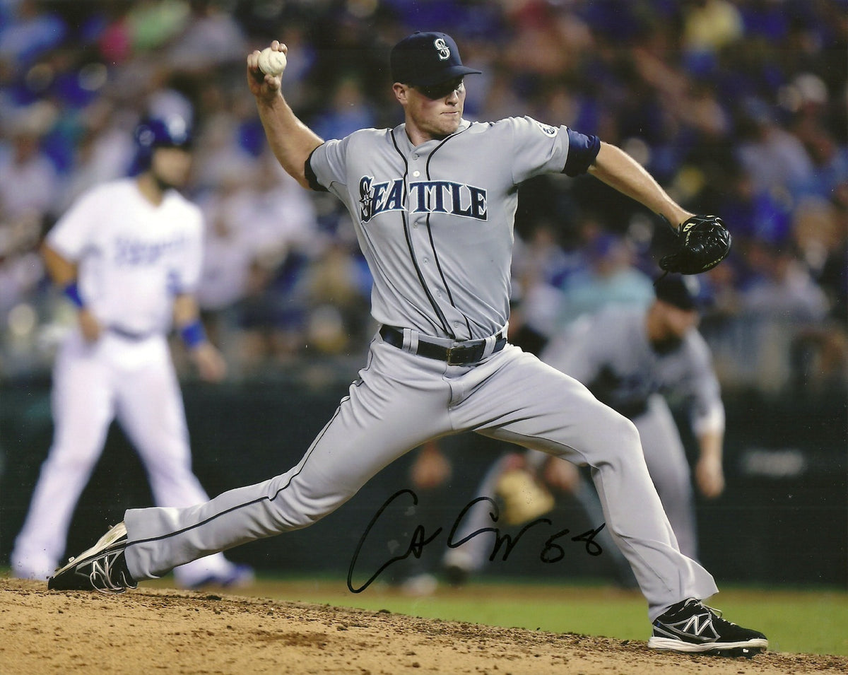 CARTER CAPPS SEATTLE MARINERS SIGNED AUTOGRAPHED 8x10 PHOTO W/COA HORIZONTAL