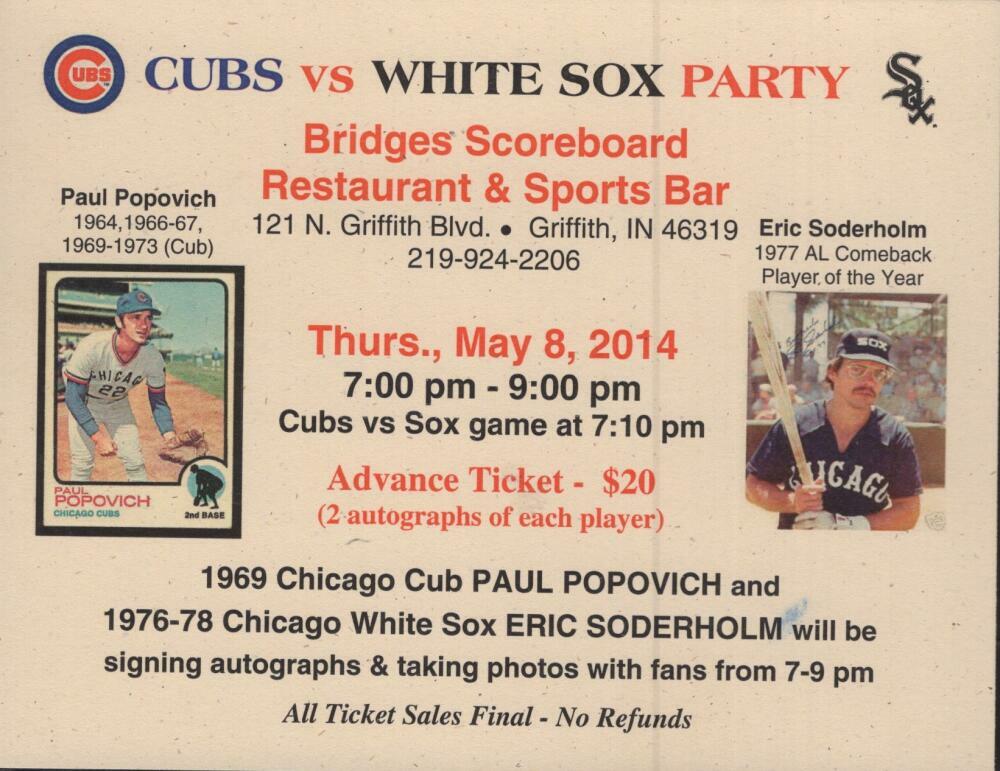 PAUL POPOVICH LOS ANGELES DODGERS W/TICKET SIGNED 8X10 PHOTO W/ COA
