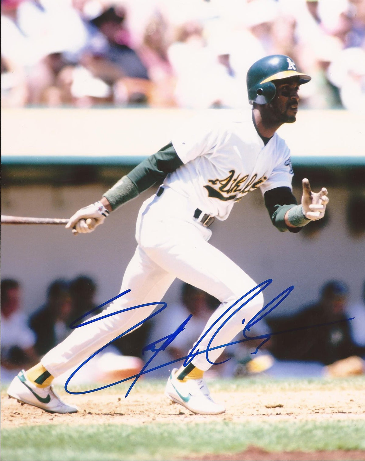ERNIE RILES OAKLAND ATHLETICS SIGNED AUTOGRAPHED 8X10 PHOTO W/COA