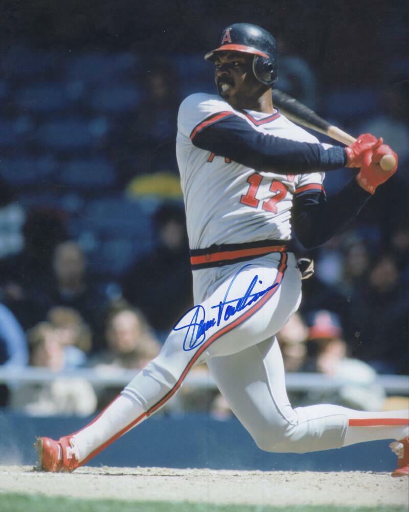 ELLIS VALENTINE CALIFORNIA ANGELS SIGNED AUTOGRAPHED 8X10 PHOTO W/ COA