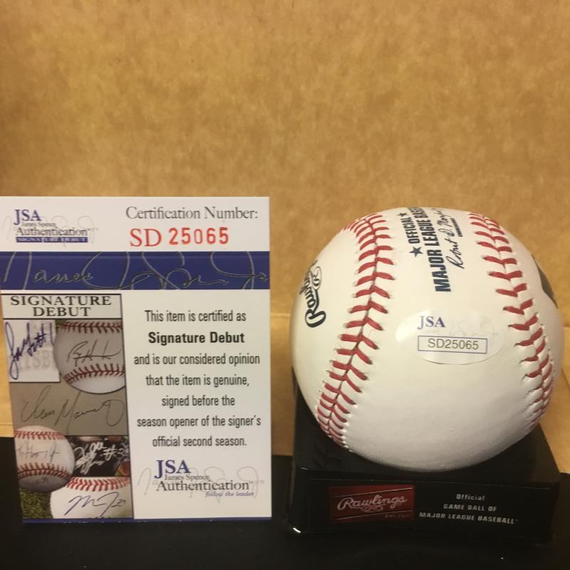 KEVIN NEWMAN PIITSBURGH PIRATES M.L. SIGNED BASEBALL JSA SD25068