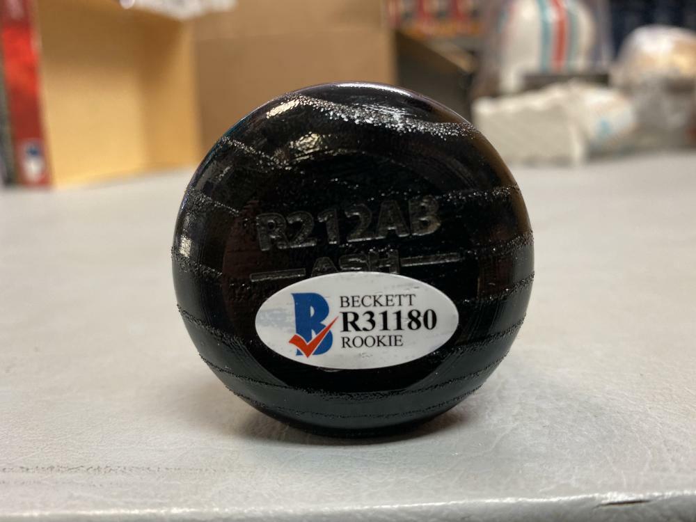 SETH BEER ARIZONA DIAMONDBACKS SIGNED AUTO RAWLINGS BLACK BAT BECKETT R31180