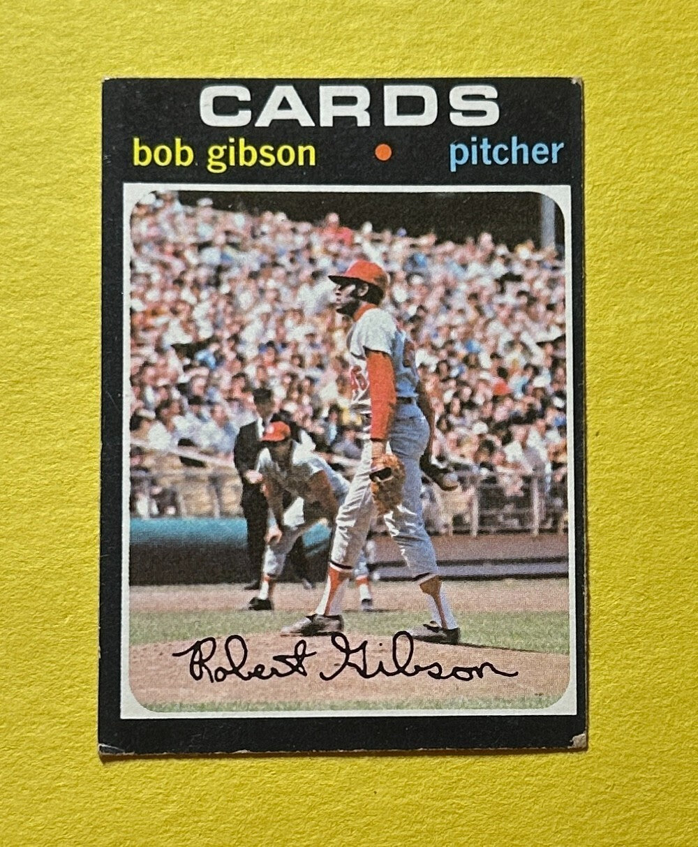 1971 TOPPS BOB GIBSON #450 CARDINALS HOF