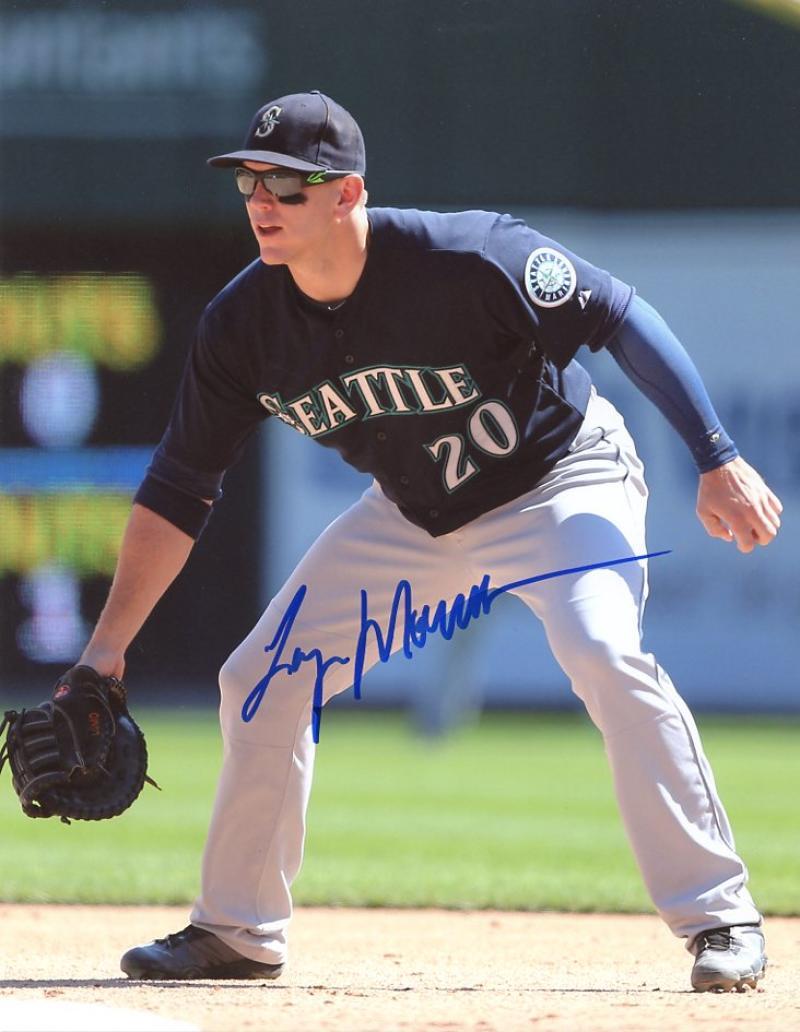 LOGAN MORRISON SEATTLE MARINERS 1B SIGNED 8X10 PHOTO W/COA
