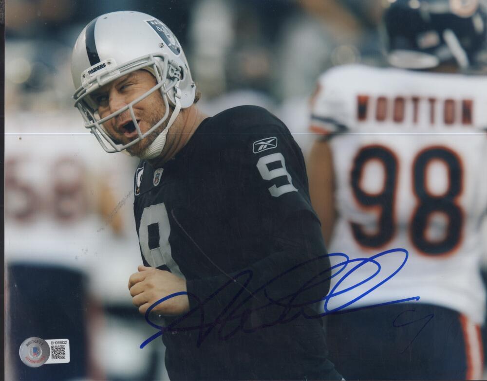 SHANE LECHLER RAIDERS SIGNED AUTOGRAPHED 8X10 PHOTO BECKETT BH055832