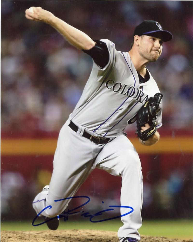 ADAM OTTAVINO COLORADO ROCKIES SIGNED AUTOGRAPHED 8X10 PHOTO W/COA