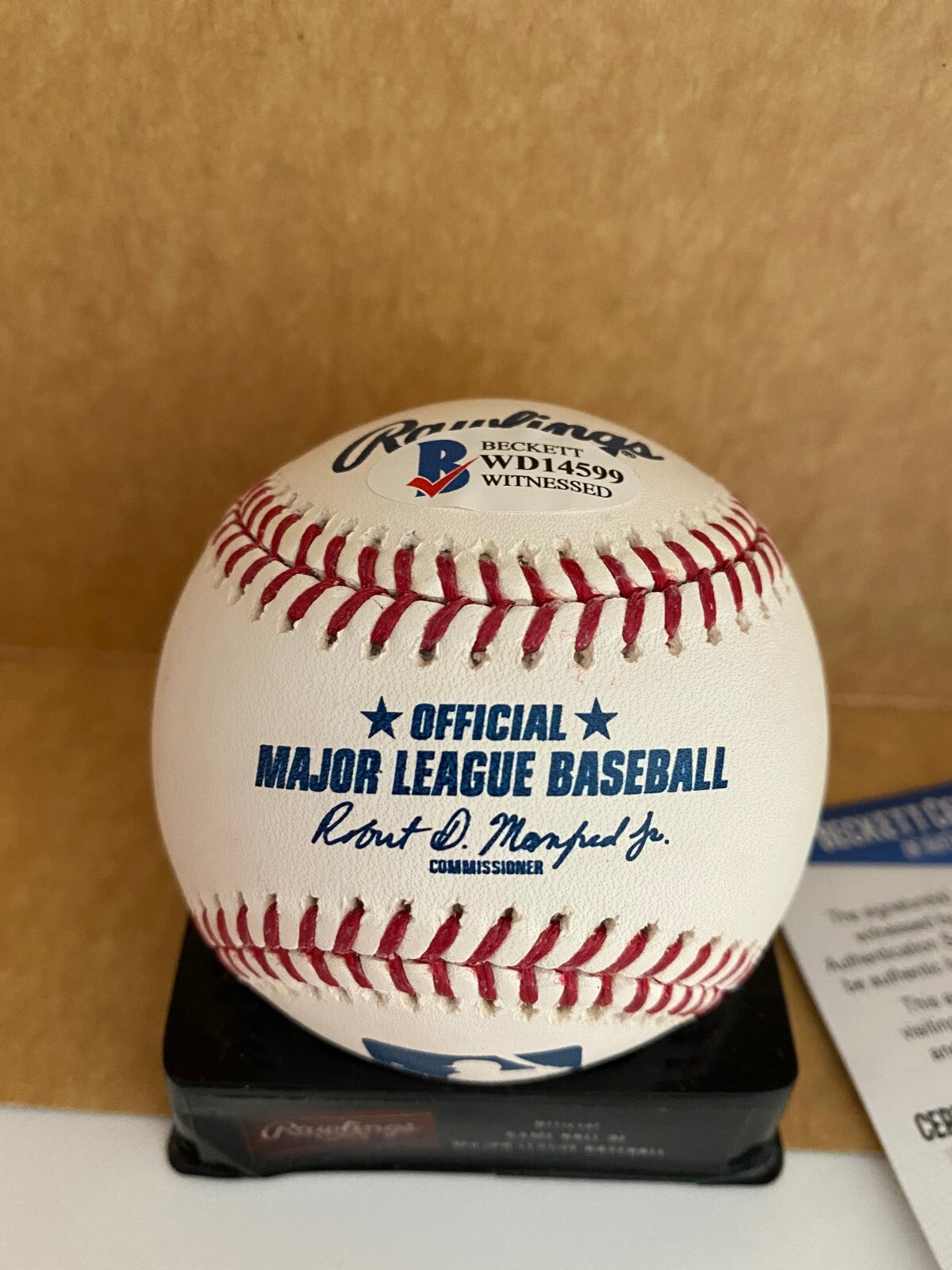 LUIS ROBERT CHICAGO WHITE SOX SIGNED AUTOGRAPHED M.L. BASEBALL BAS BECKETT COA *