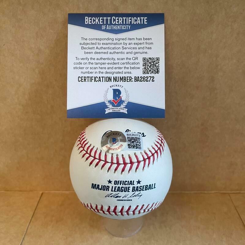 DANNY OZARK 1976 MGR OF THE YEAR SIGNED AUTOGRAPHED M.L. BASEBALL BAS BA26272