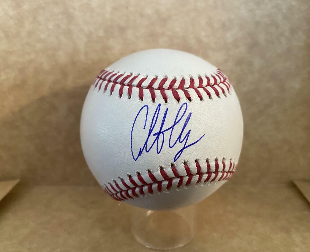 CALEB CLAY SAN FRANCISCO GIANTS MINORS SIGNED AUTOGRAPHED M.L. BASEBALL W/ COA