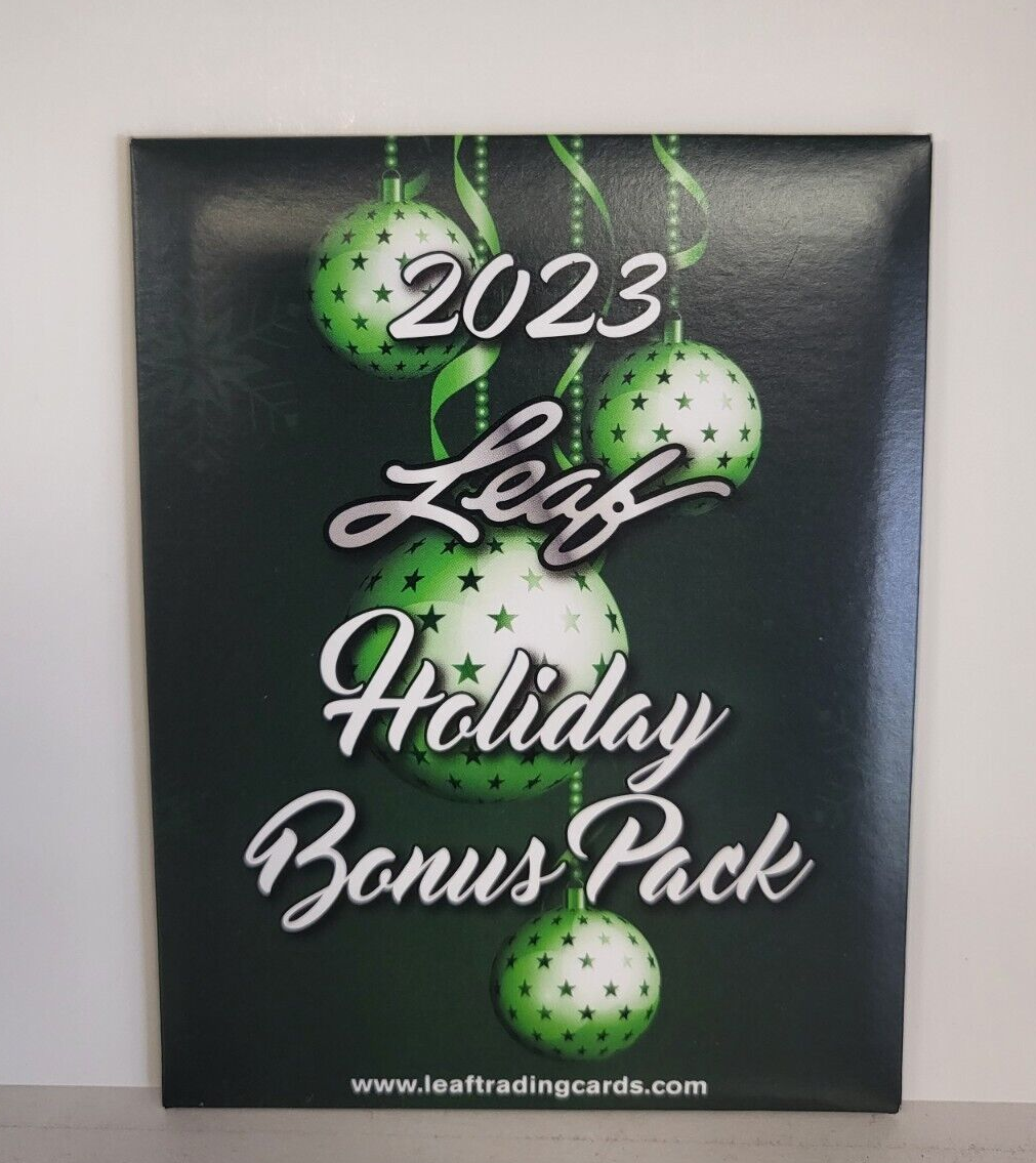 2023 LEAF HOLIDAY BONUS PACK PULL 1/1 PRINTING PLATES AUTOS CELBS/ATHLETES