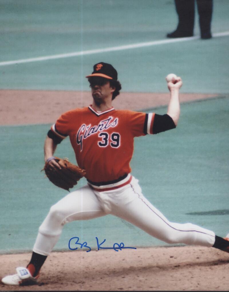 BOB KNEPPER GIANTS SIGNED AUTOGRAPHED 8X10 PHOTO W/ COA