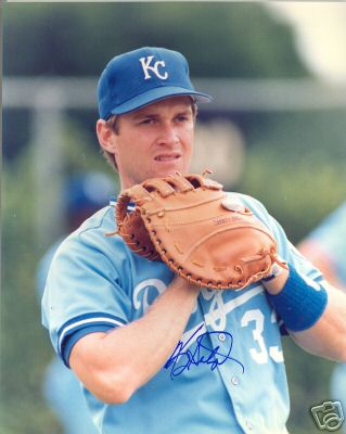 KEVIN SEITZER KANSAS CITY ROYALS SIGNED 8X10 PHOTO COA