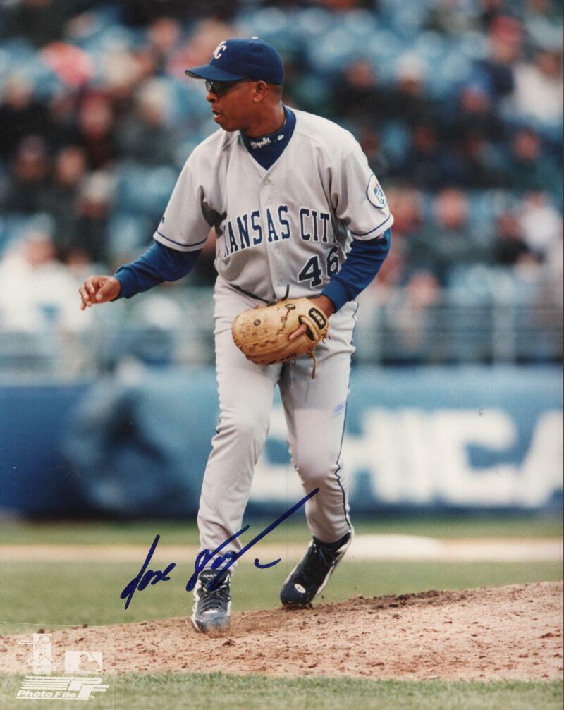 JOSE SANTIAGO KANSAS CITY ROYALS SIGNED AUTOGRAPHED 8X10 PHOTO W/ COA
