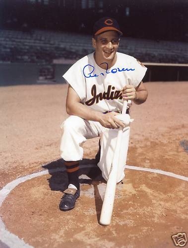 AL ROSEN CLEVELAND INDIANS SIGNED 8X10 PHOTO W/COA