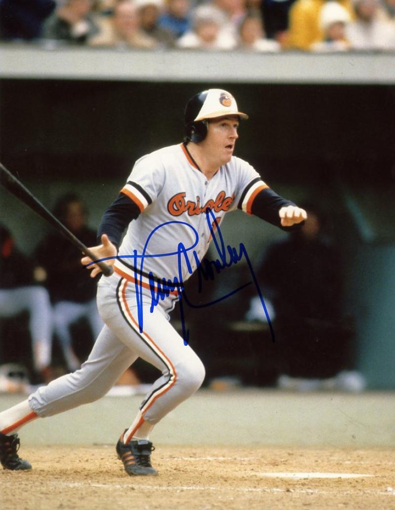 TERRY CROWLEY BALTIMORE ORIOLES SIGNED AUTOGRAPHED 8X10 W/COA
