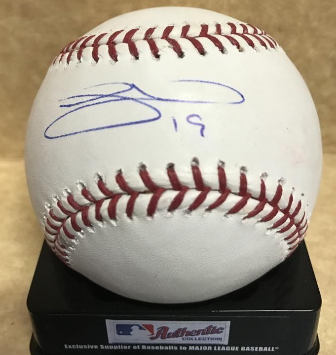 LANCE NIX REDS/BREWERS/PHILLIES SIGNED AUTOGRAPHED M.L. BASEBALL W/COA