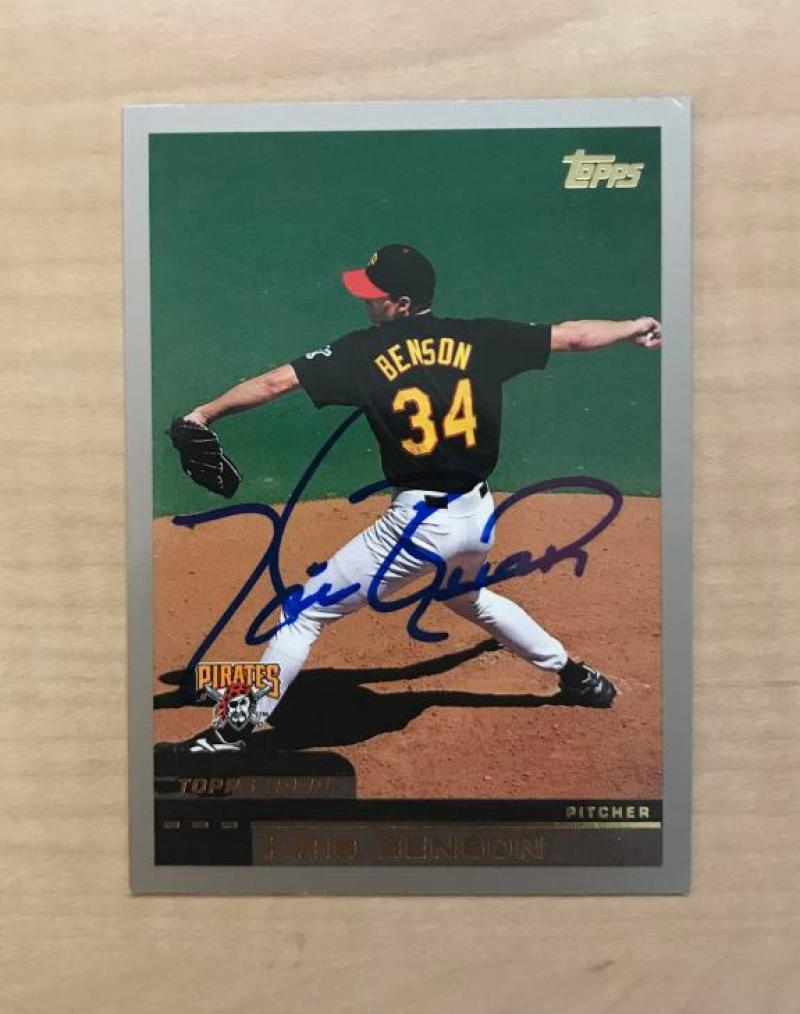 KRIS BENSON PITTSBURGH PIRATES SIGNED AUTOGRAPHED 2000 TOPPS CARD #108 W/COA