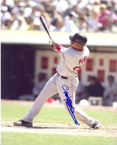 CARLOS PENA BOSTON RED SOX SIGNED 8X10 PHOTO W/COA