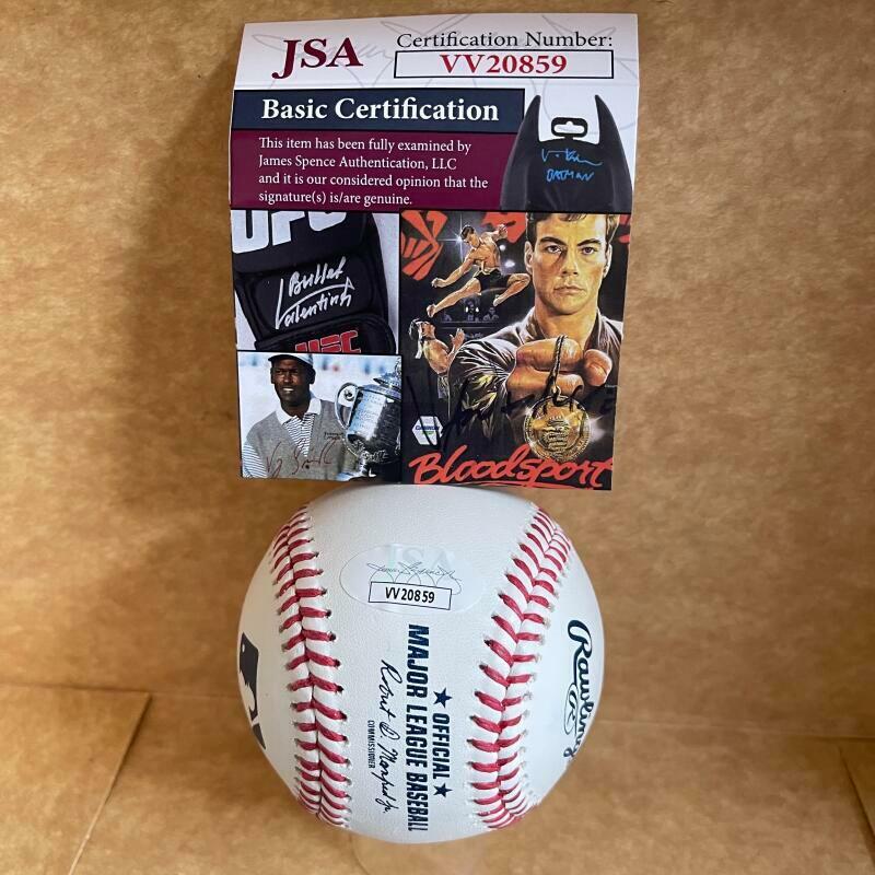 PAT JARVIS 66-72 BRAVES SIGNED AUTOGRAPHED SIGNED AUTO M.L. BASEBALL JSA VV20859