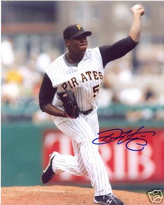 DONNIE VEAL PITTSBURGH PIRATES SIGNED 8X10 PHOTO W/COA