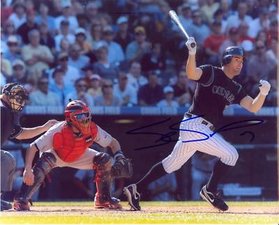 SETH SMITH COLORADO ROCKIES SIGNED 8X10 PHOTO W/COA