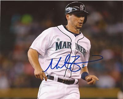 MIKE ZUNINO SEATTLE MARINERS SIGNED AUTOGRAPHED 8X10 HORIZONTAL PHOTO W/COA