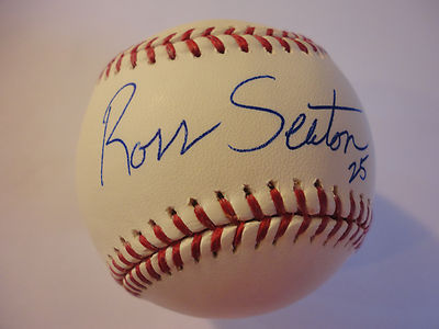 ROSS SEATON HOUSTON ASTROS SIGNED AUTOGRAPH M.L. BASEBALL W/COA