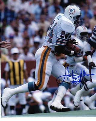 DELVIN WILLIAMS MIAMI DOLPHINS SIGNED AUTOGRAPHED 8X10 PHOTO
