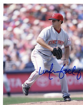 MIKE GOSLING CINCINNATI REDS SIGNED AUTOGRAPHED 8X10 PHOTO
