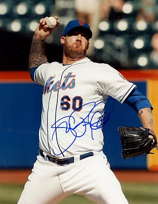 JON RAUCH NEW YORK METS SIGNED 8X10 PHOTO