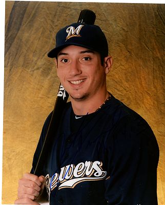 JOSH PRINCE POSED MILWAUKEE BREWERS SIGNED AUTOGRAPHED 8X10 PHOTO
