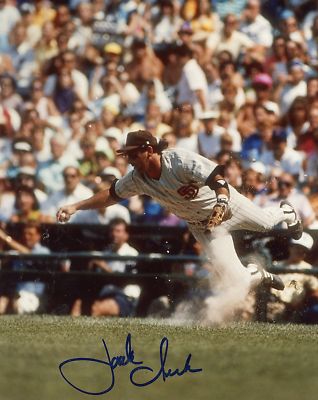 JACK CLARK SAN DIEGO PADRES SIGNED 8X10