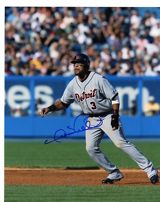 GARY SHEFFIELD ACTION DETROIT TIGERS SIGNED AUTOGRAPHED 8X10 PHOTO